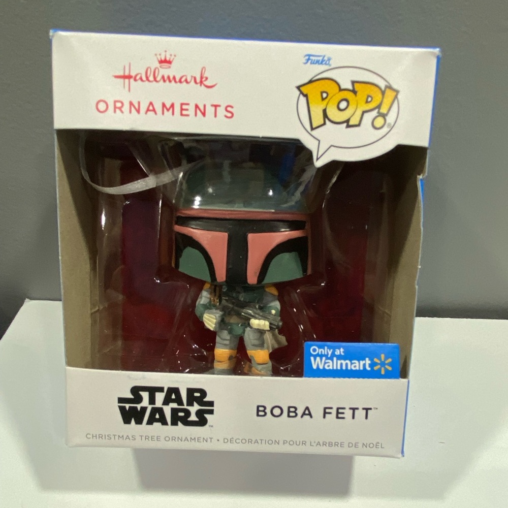 HALLMARK ORNAMENTS FUNKO POP STAR WARS BOOK OF BOBA FETT WALMART EXCLUSIVE